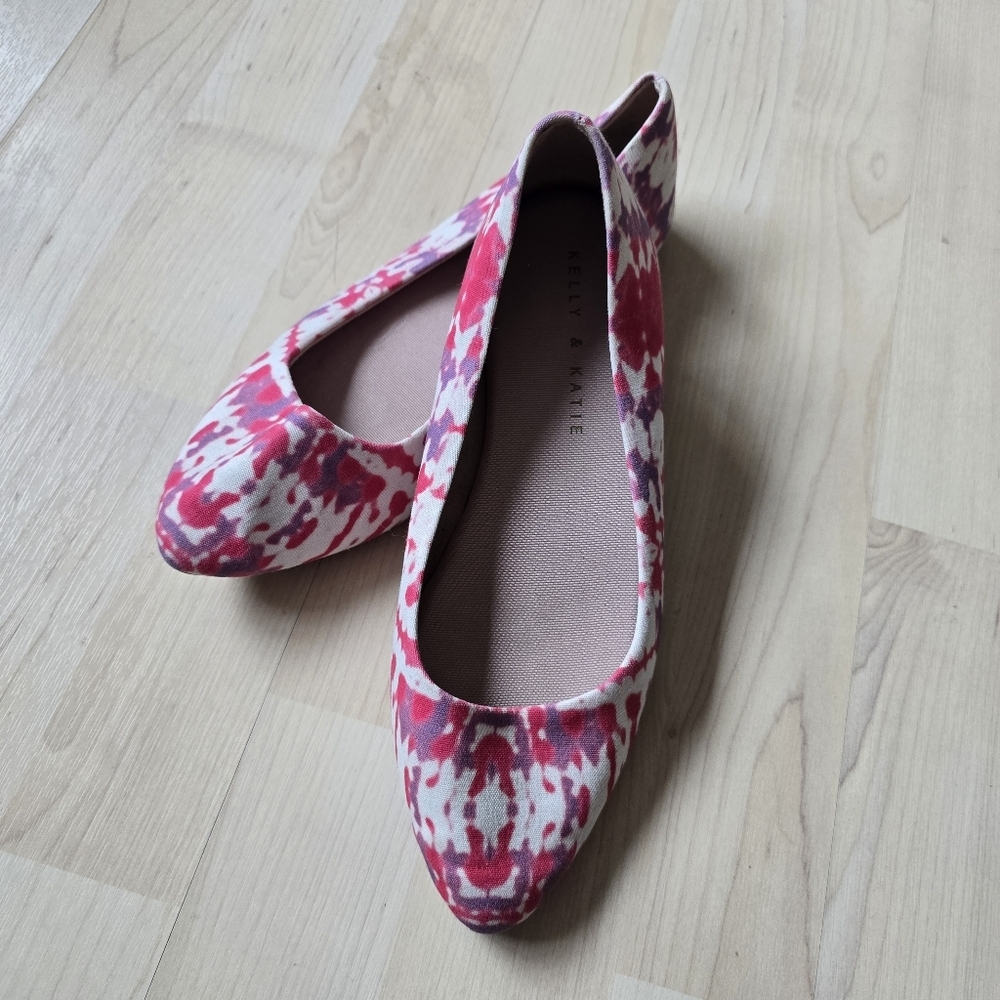 Kelly And Katie Decotis Ballet Floral Flats Size 6